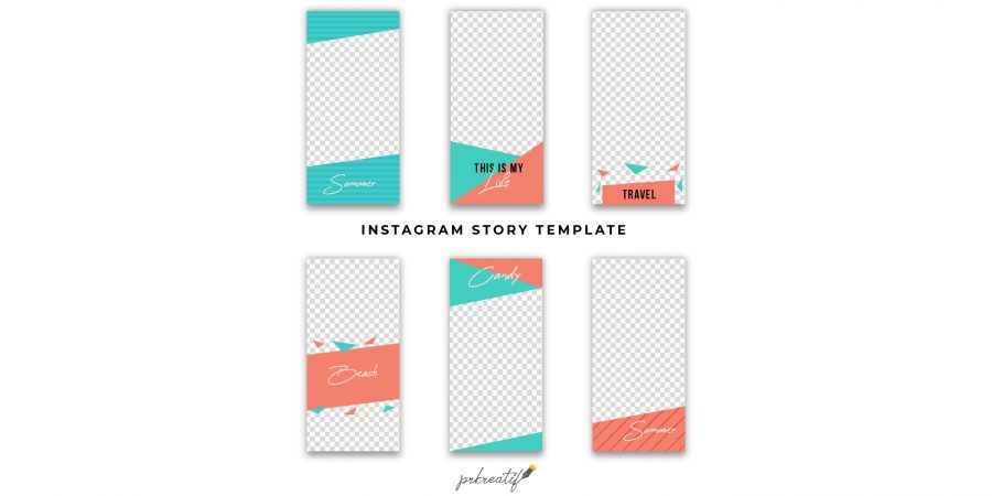 instagram stories template free vector