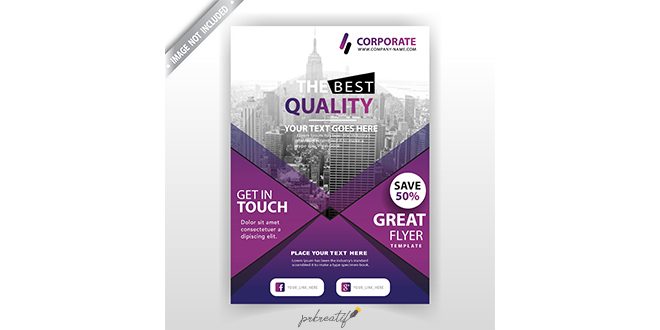 Business commercial brochure Free Vector