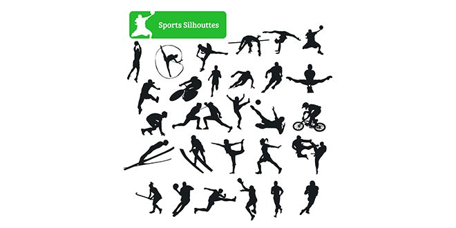 Sport Silhouette Collection Vector