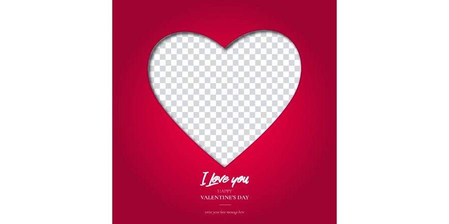 valentines day heart background free vector