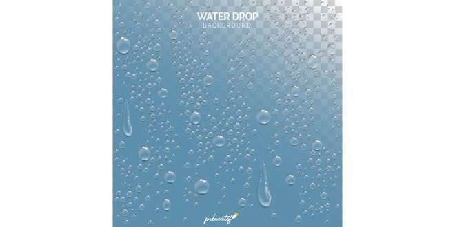 water drops background realistic style free vector
