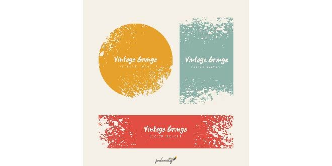 vintage grunge distressed backgrounds collection free vector