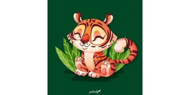 Cute tiger Free Vector
