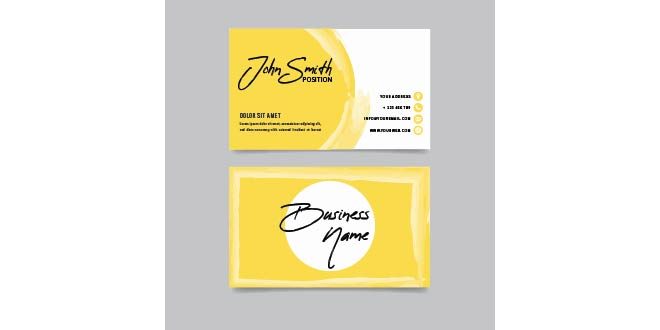 Business card Free Vector