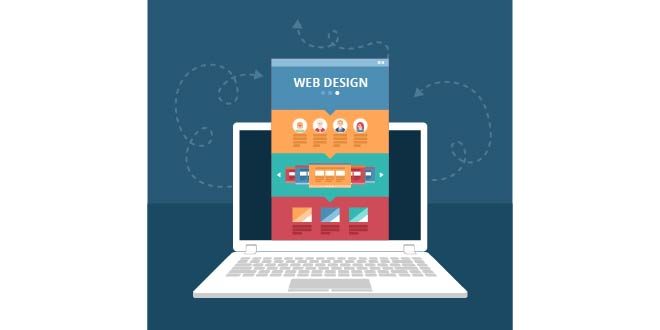 Modern web design concept with flat style Free Vector