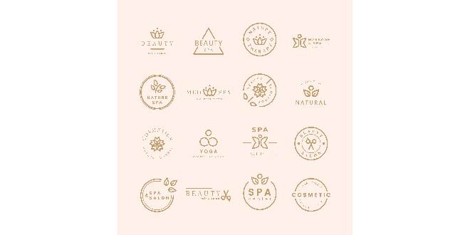 Collection of beauty and spa logos Free Vector