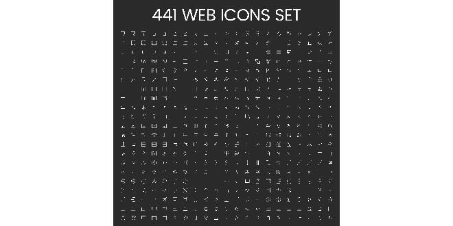 Set of computer icon vectors Free Vector