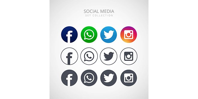 Icons for social networking vector illustration design  Vector