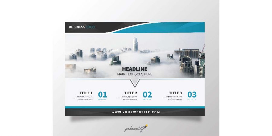 Business Brochure Template with Modern Design  Vector
