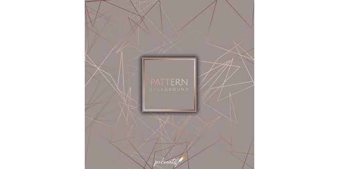 Abstract background with rose gold design Vector