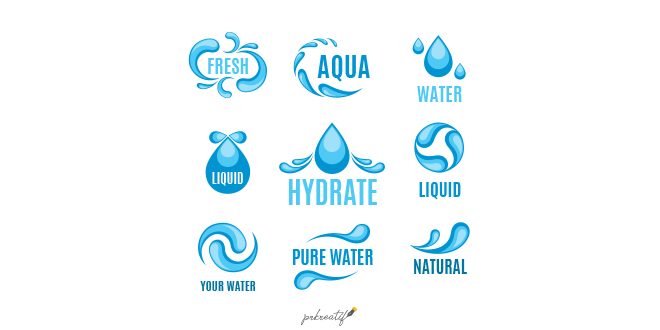 Aqua logos Vector