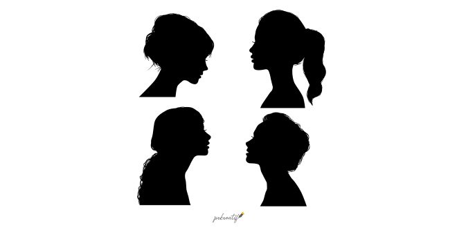 Black girl silhouettes Vector
