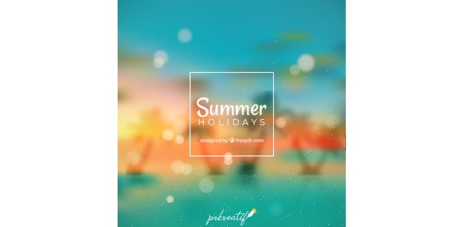 Blurred summer backgroung Vector