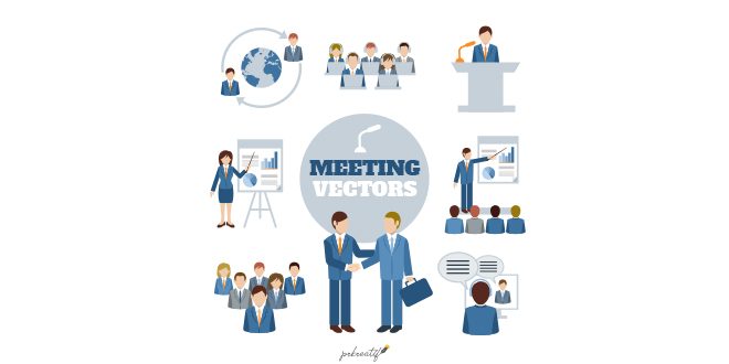 Business meeting characters Vector