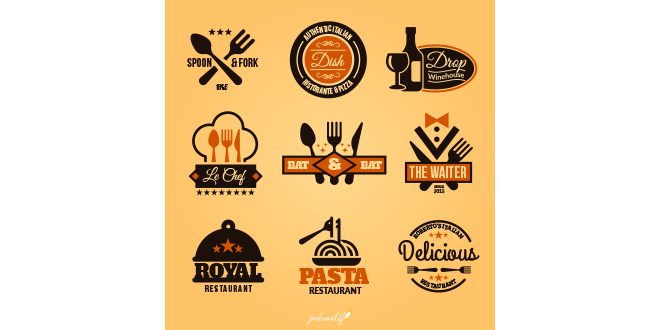 Collection Restaurant Badges Vector