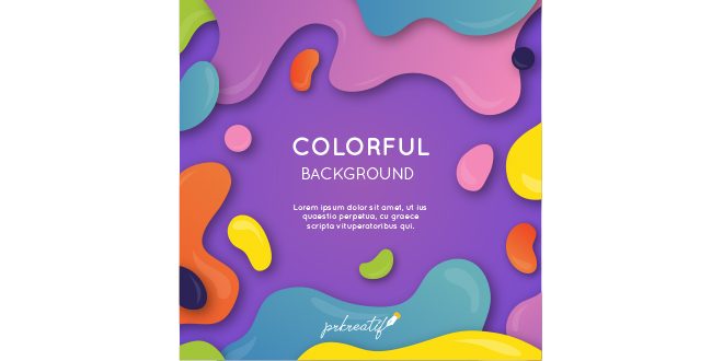 Colorful abstract background with flat design Vector