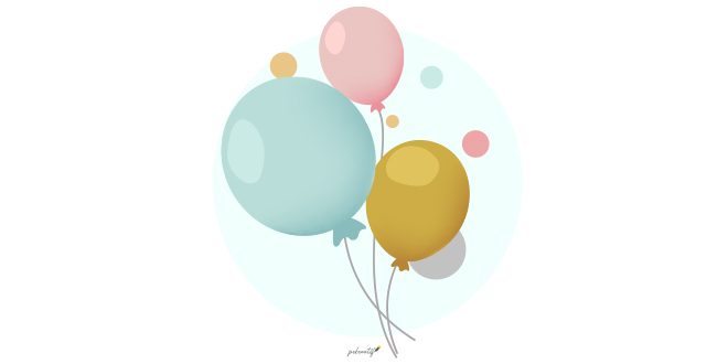 Colorful festive balloons design vectors Vector