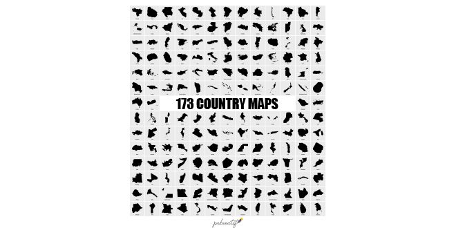Country maps collection Vector