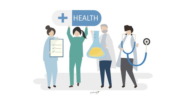 Doctors health illustration Vector