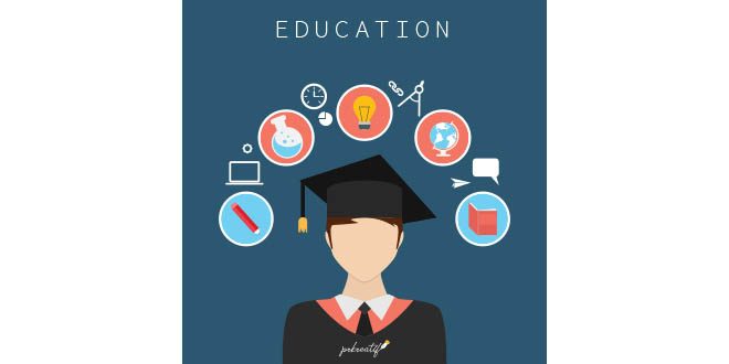 Education design with icons Vector