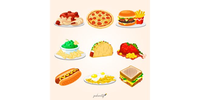 Fast food illustrations Vector