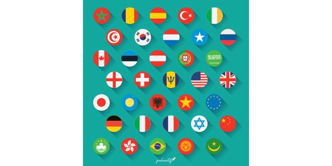 Flags icons Vector