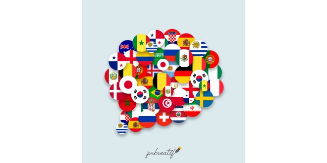 Flags different countries speech bubble shape Vector