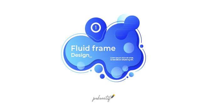 Fluid Frame Design Vector