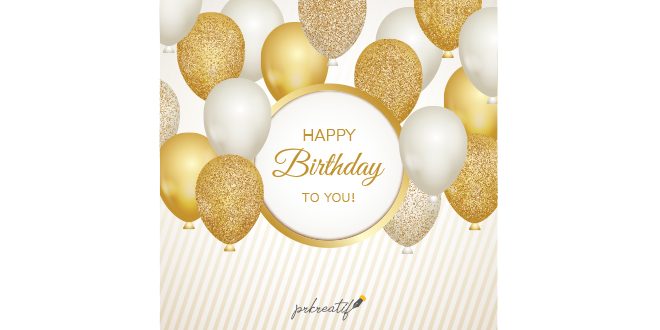 Gold and white balloons background Vector