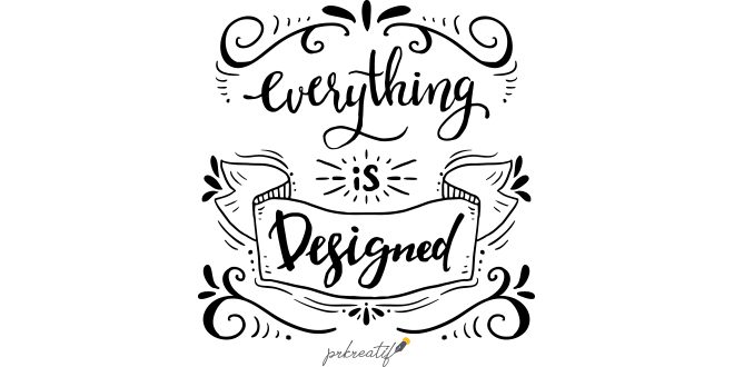 Graphic design quote background with lettering and ornaments Vector