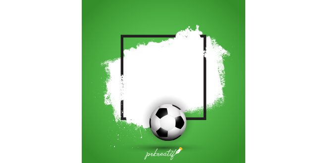 Grunge football / soccer background Vector
