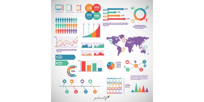 Infographic elements pack Vector