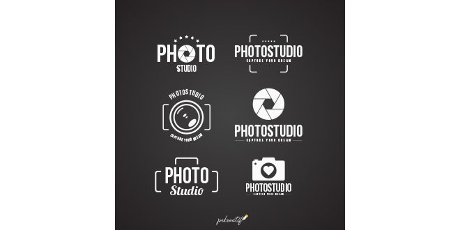 Logos photo studio Vector