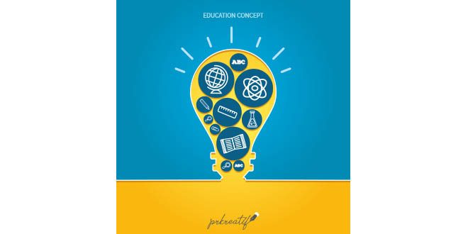 Lovely hand drawn education concept Vector
