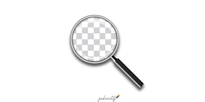 Magnifying glass background in realistic style Vector