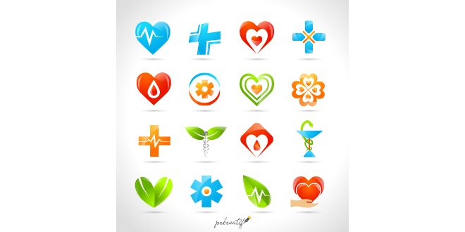 Medical logo icons Vector