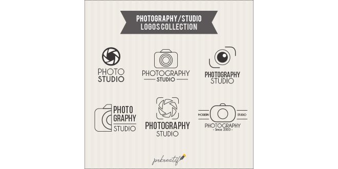 Photography studio logos collection Vector