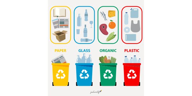 Recycling elements collection Vector