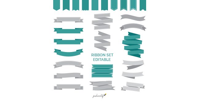 Retro ribbons collection Vector