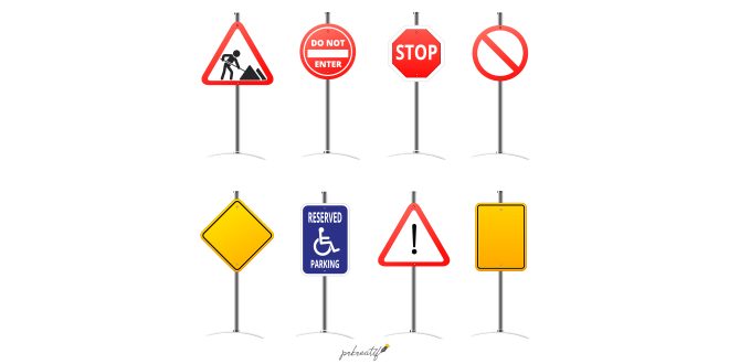Road signs set Vector