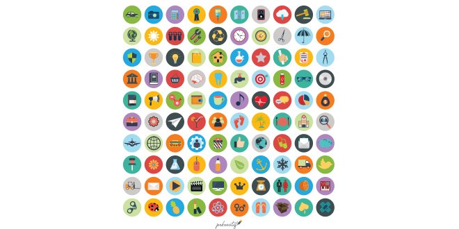 Set of web and technology development icons Vector
