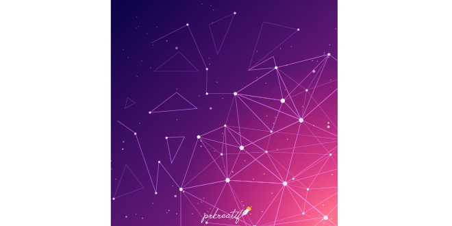 Technology background with gradient colors Vector