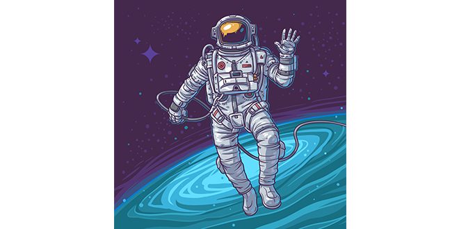 Vector illustration cosmonaut Vector
