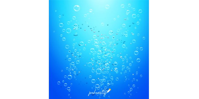 Water Bubbles Background Vector