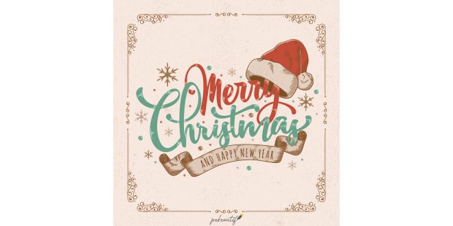 Wooden Christmas Background Vector