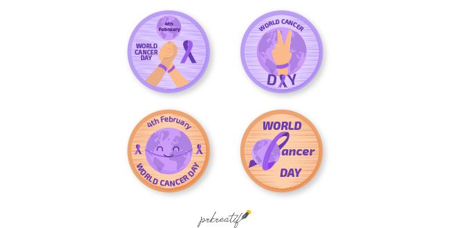 World cancer day background Vector