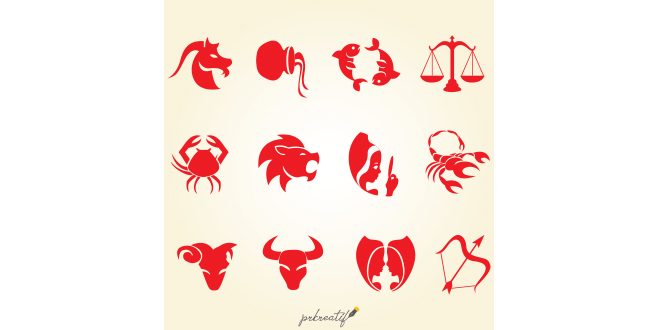 Zodiac Signs Icons Set Vector