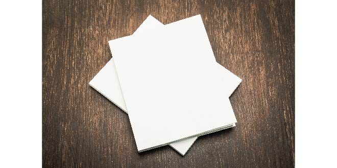 Blank white mock up book Free Photo