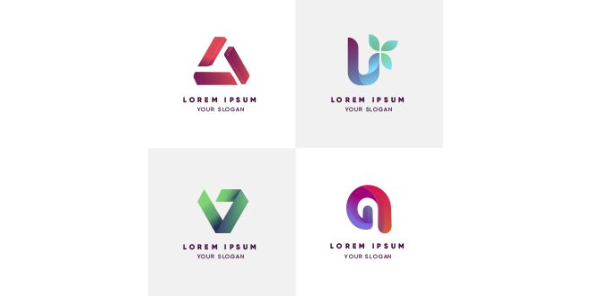 Modern logotype collection